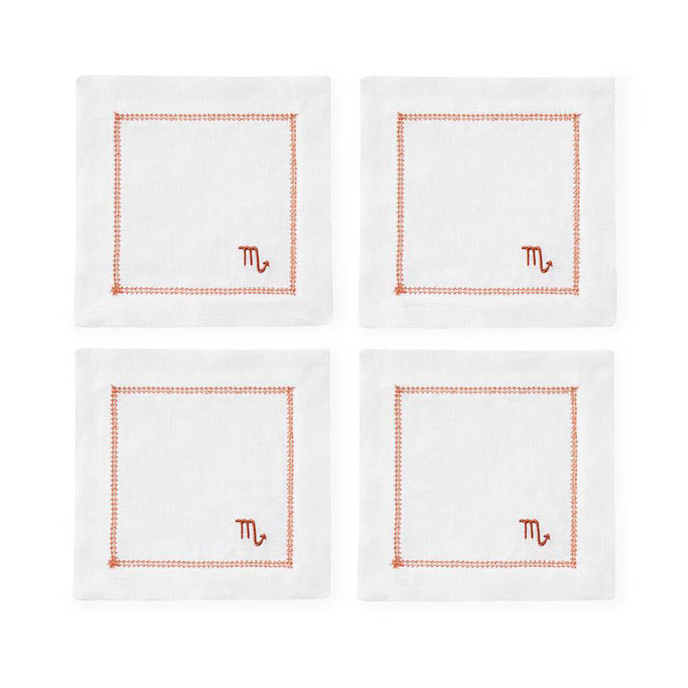 Segni 6" x 6" Cocktail Napkin - Set of 4 by SFERRA Additional Image - 15