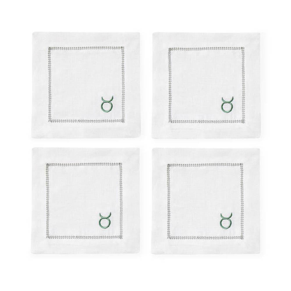 Segni 6" x 6" Cocktail Napkin - Set of 4 by SFERRA Additional Image - 16