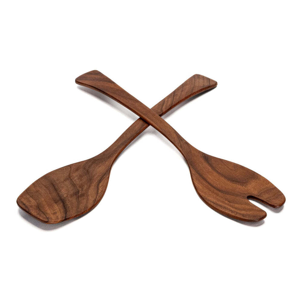 17" Walnut X-Large Salad Servers by Andrew Pearce