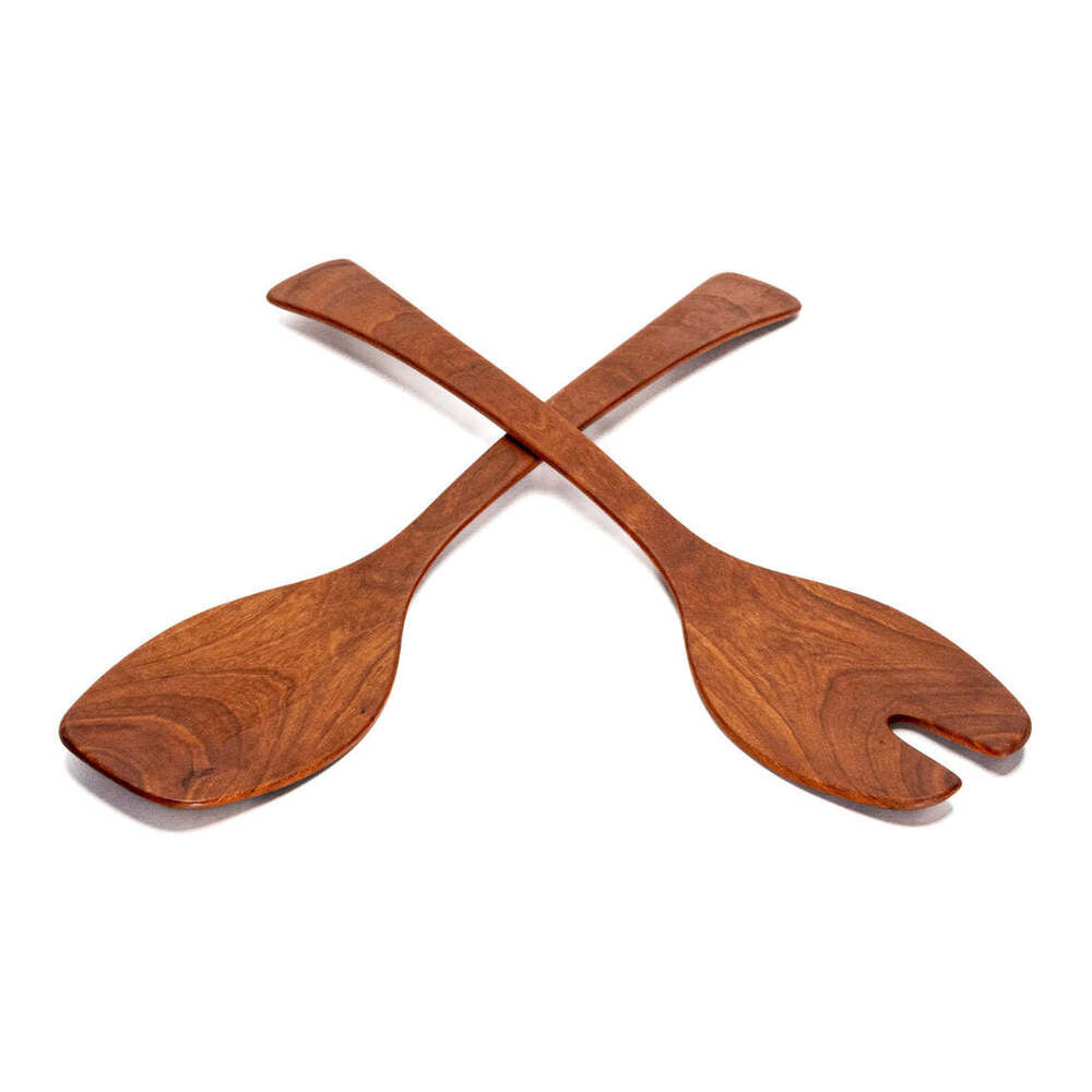 17" Cherry X-Large Salad Servers by Andrew Pearce