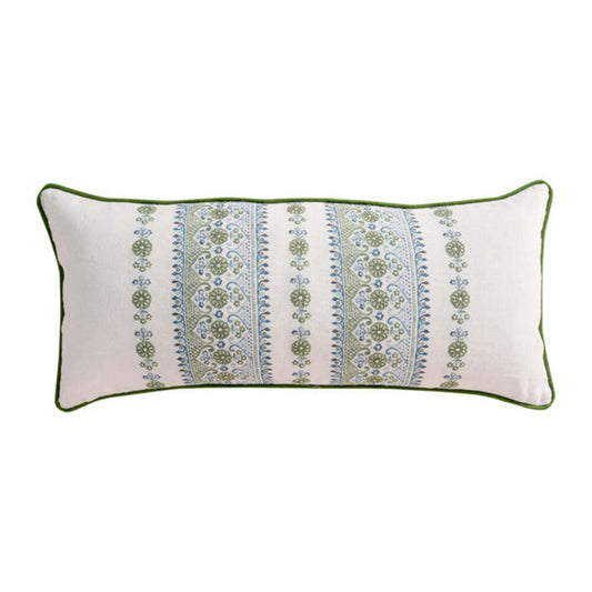 Seville Stripe 11" x 27" Pillow - Green by Juliska