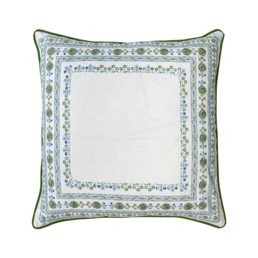 Seville Stripe 22" Pillow - Green by Juliska