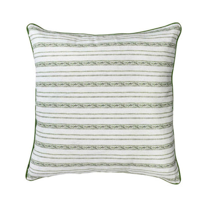 Seville Stripe 22" Pillow - Green by Juliska Additional Image-1