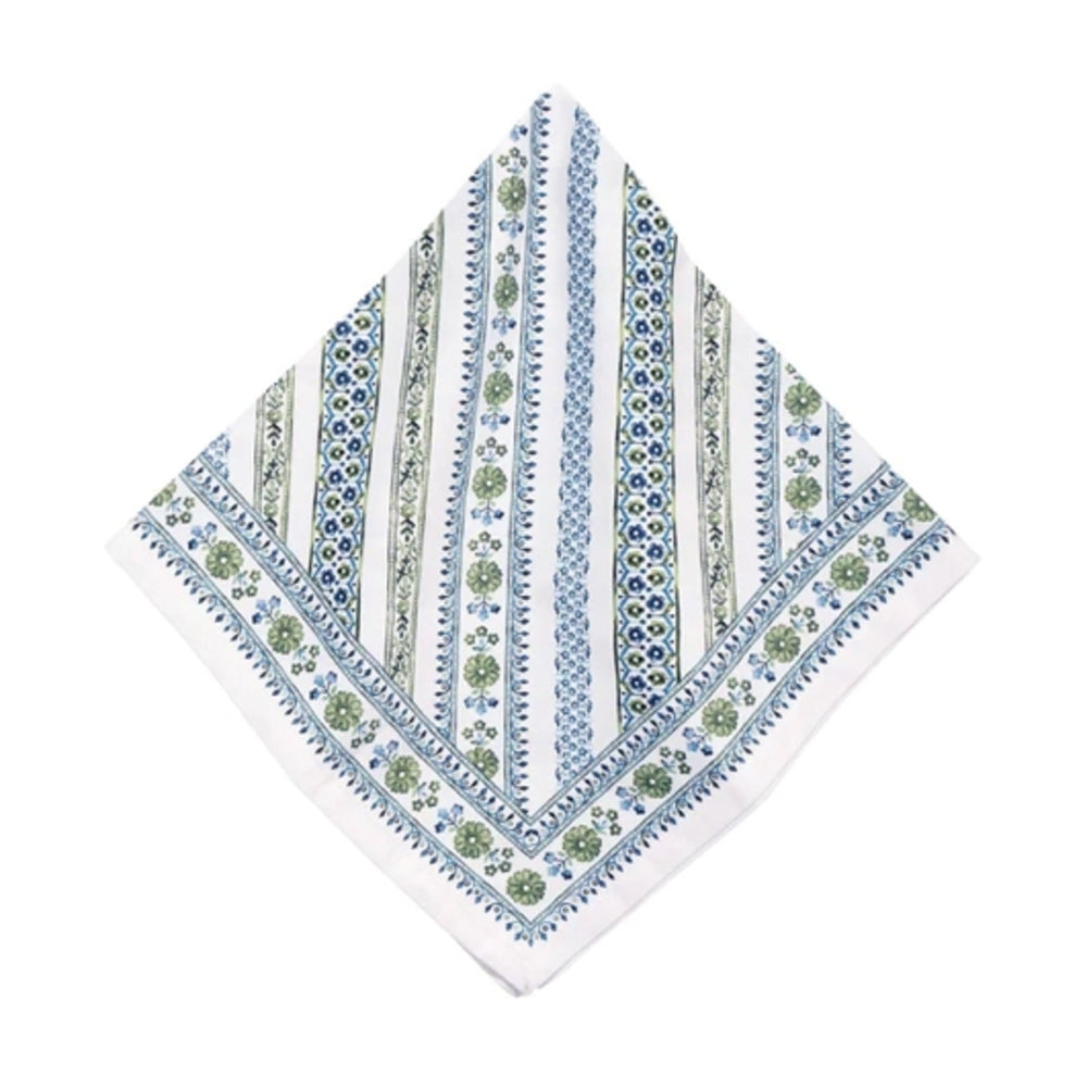 Seville Stripe Green Napkin by Juliska