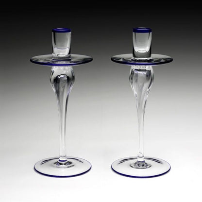 Siena Pair Of Candlesticks Blue by William Yeoward Additional Image-1