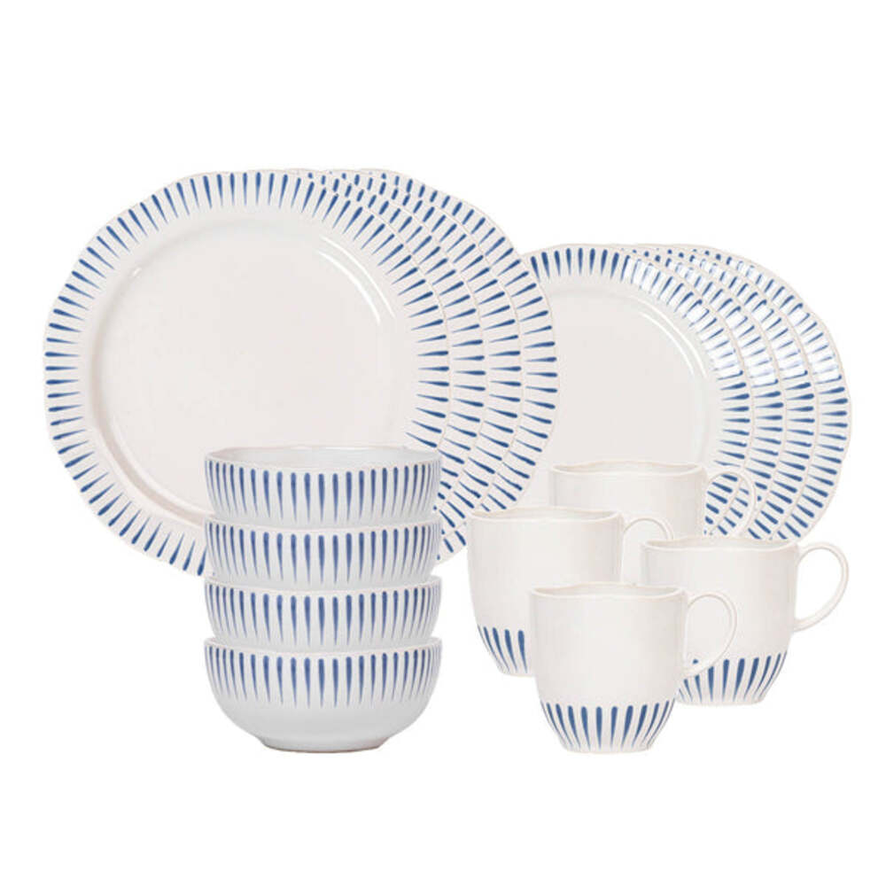 Sitio Stripe 16 Piece Place Setting by Juliska Additional Image-7