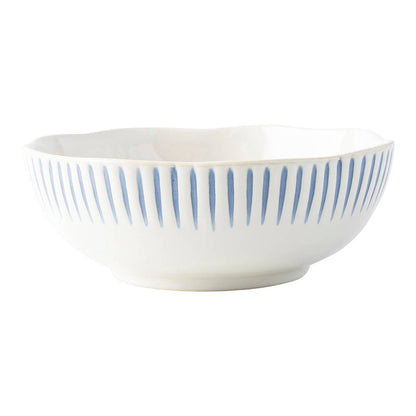 Sitio Stripe Indigo Coupe Bowl by Juliska