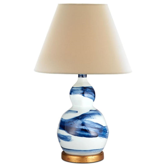 Small Blue Brush Stroke Lamp by Bunny Williams Home