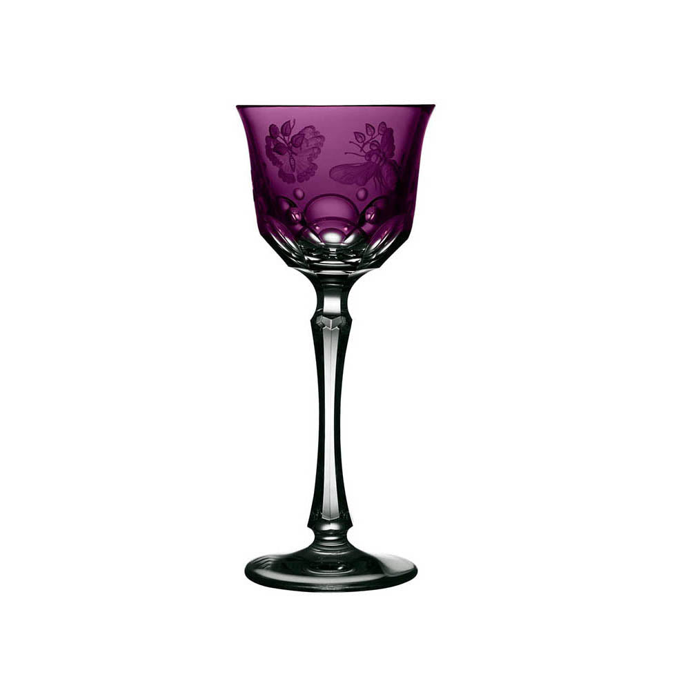 Springtime Amethyst Wine Glass by Varga Crystal