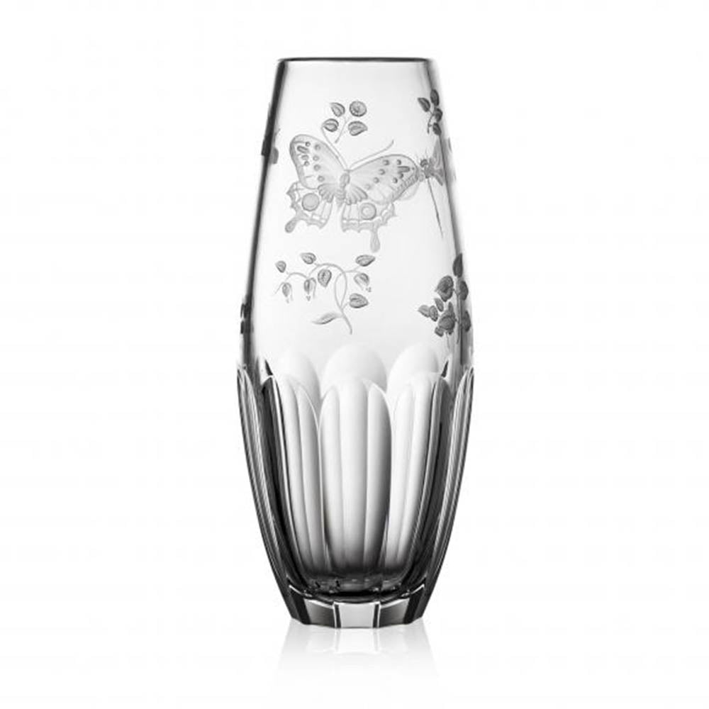 Springtime Clear Barrel Vase - 8" by Varga Crystal