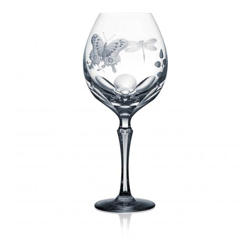 Springtime Clear Burgundy Glass by Varga Crystal