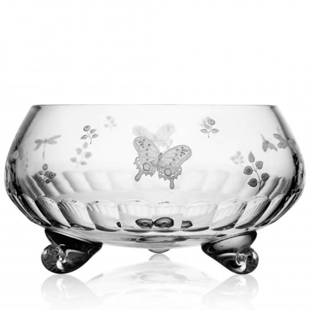 Springtime Clear Footed Bowl - 13" by Varga Crystal