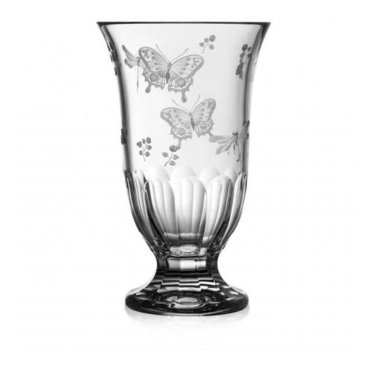 Springtime Clear Footed Vase - 10'' by Varga Crystal