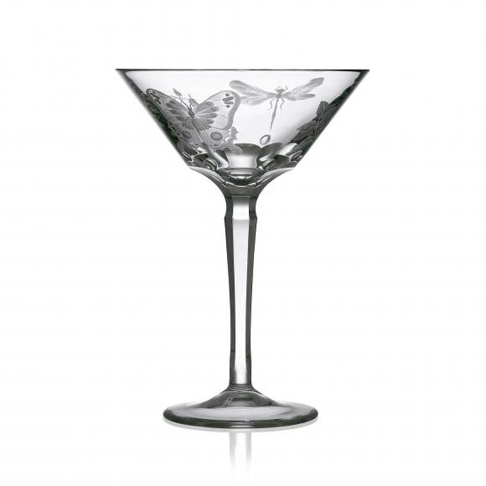 Springtime Clear Martini Glass by Varga Crystal