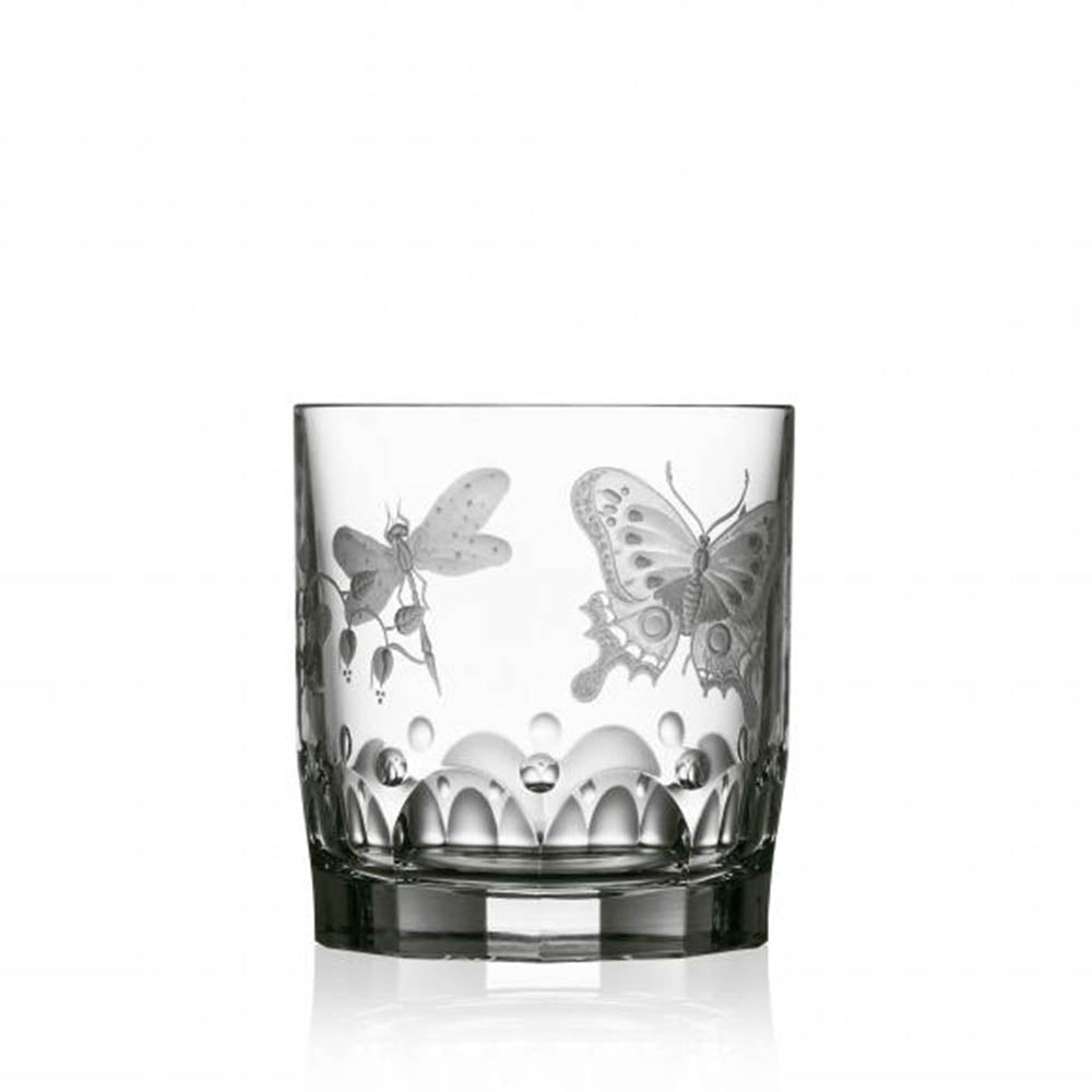 Springtime Clear Old Fashioned Glass by Varga Crystal