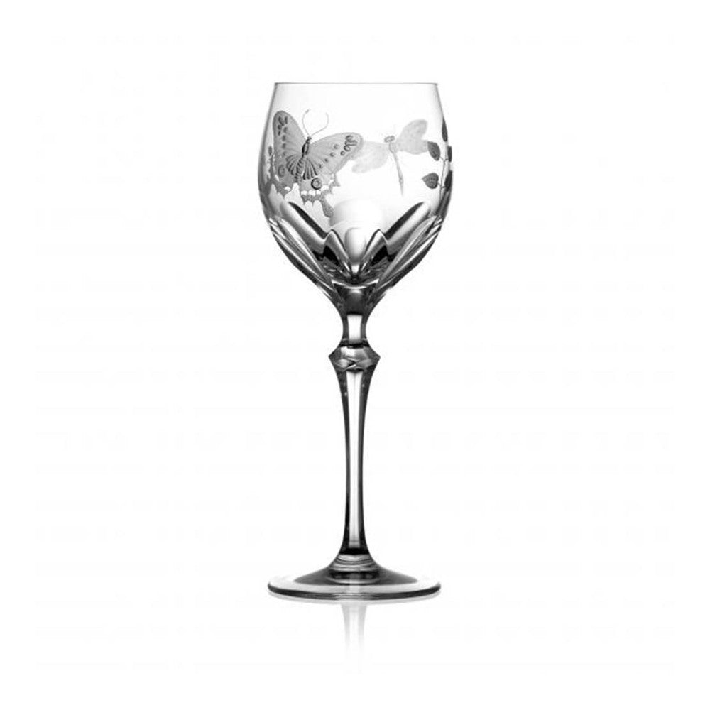 Springtime Clear White Wine Glass by Varga Crystal