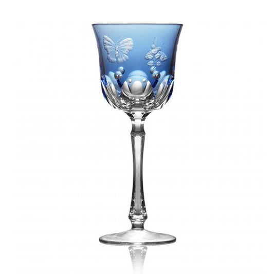 Springtime Sky Blue Water Glass by Varga Crystal