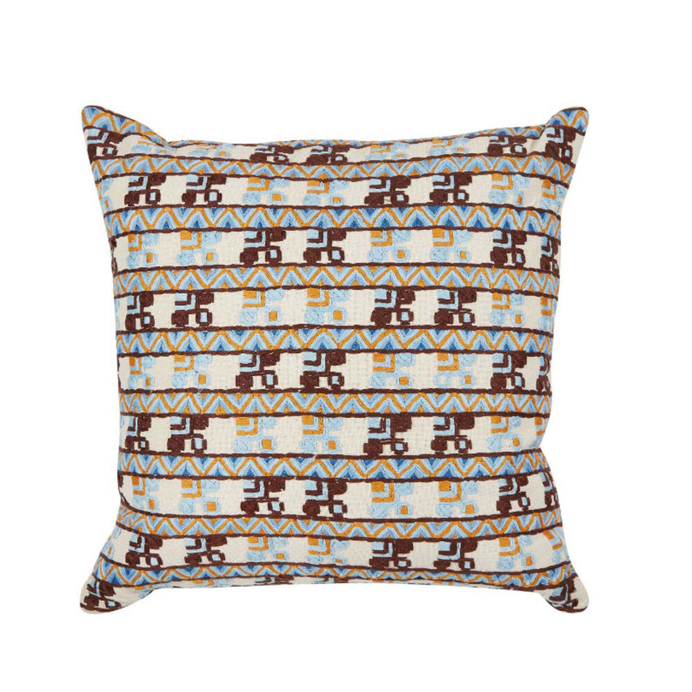 Tidal Grid 20" Pillow By Bunny Williams Home