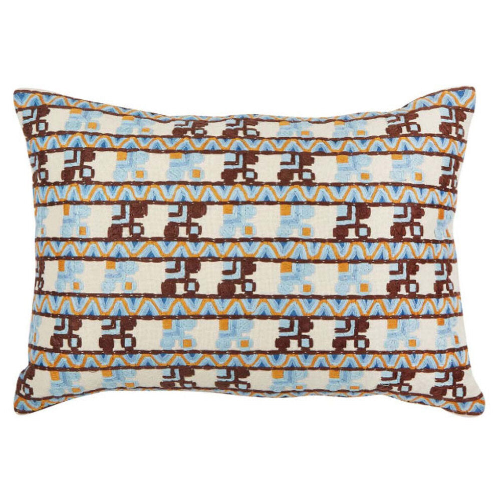 Tidal Grid Lumbar Pillow By Bunny Williams Home