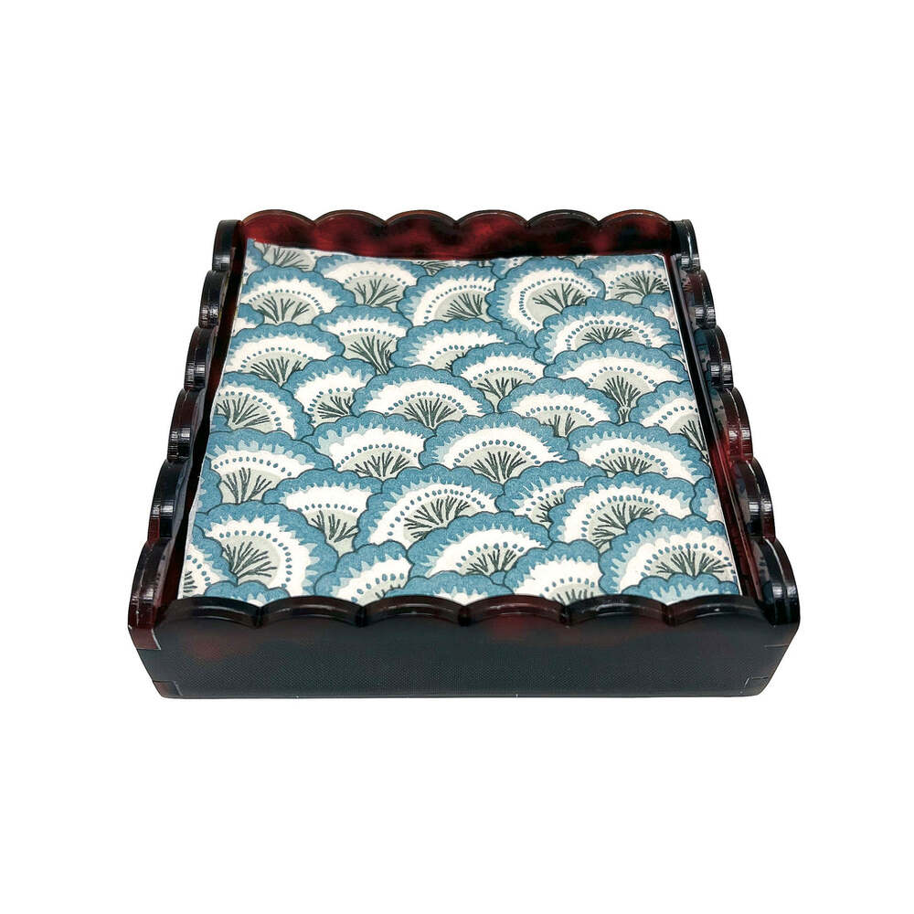 Tortoise Cocktail Napkin Box by Mariposa