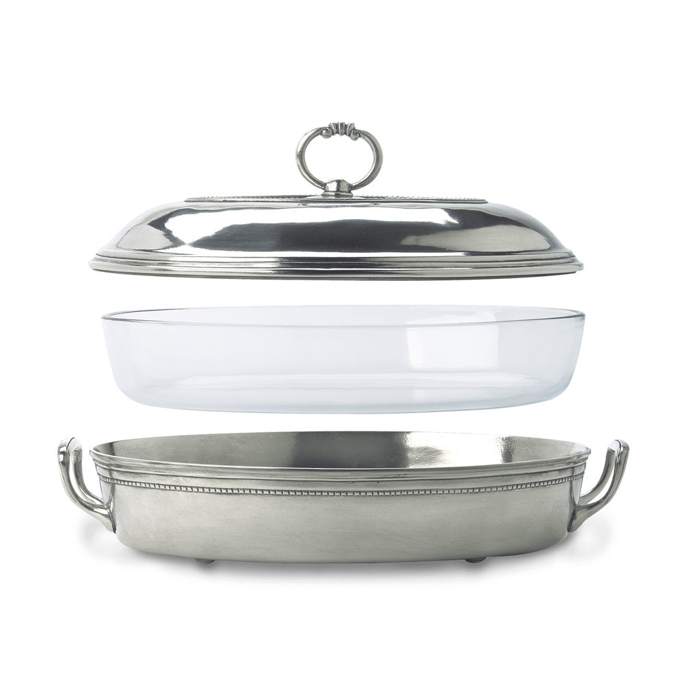 Toscana Pyrex Casserole Dish with Lid by Match Pewter Additional Image 1