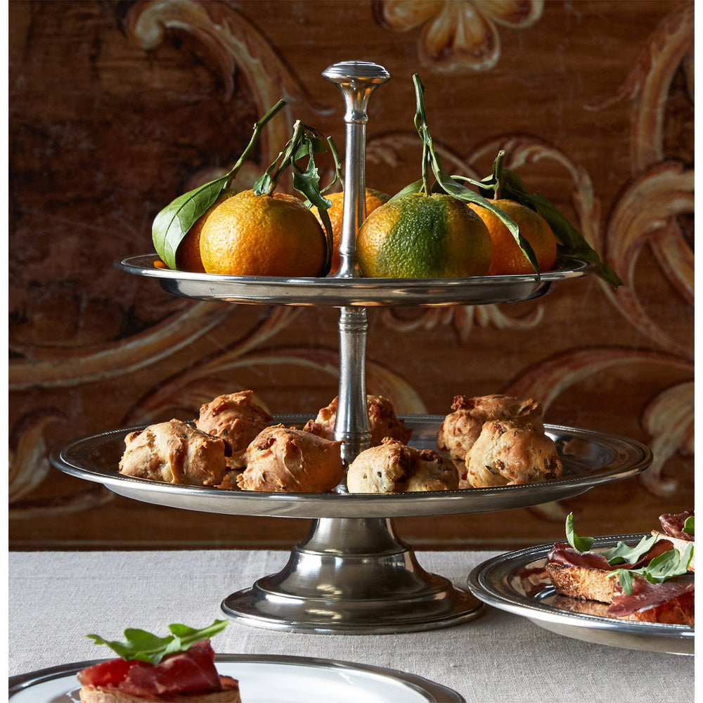 Toscana Two-Tier Centerpiece by Match Pewter Additional Image 1