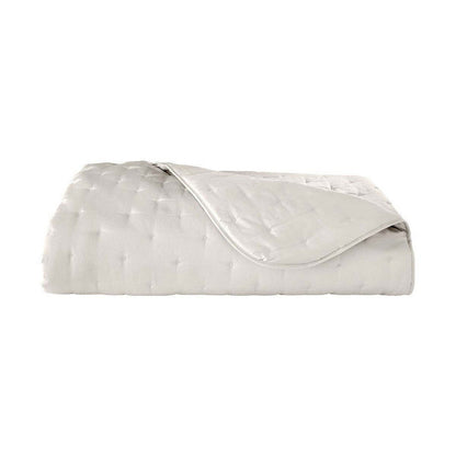 Triomphe Quilted Coverlet King White by Yves Delorme