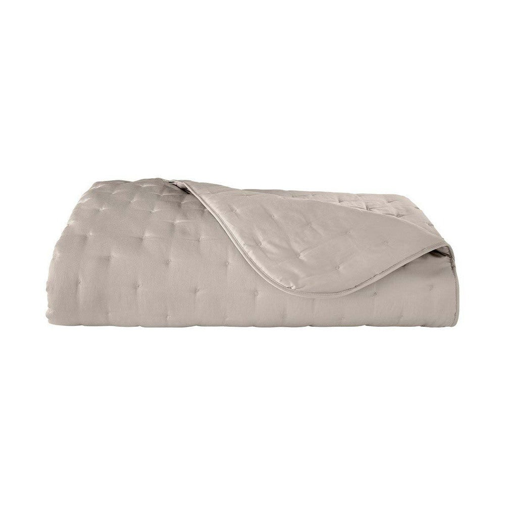 Triomphe Quilted Coverlet King White by Yves Delorme