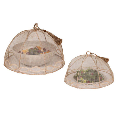 Tuileries Garden Mesh Round Food Cover Set of 2 - Natural by Juliska Additional Image-1