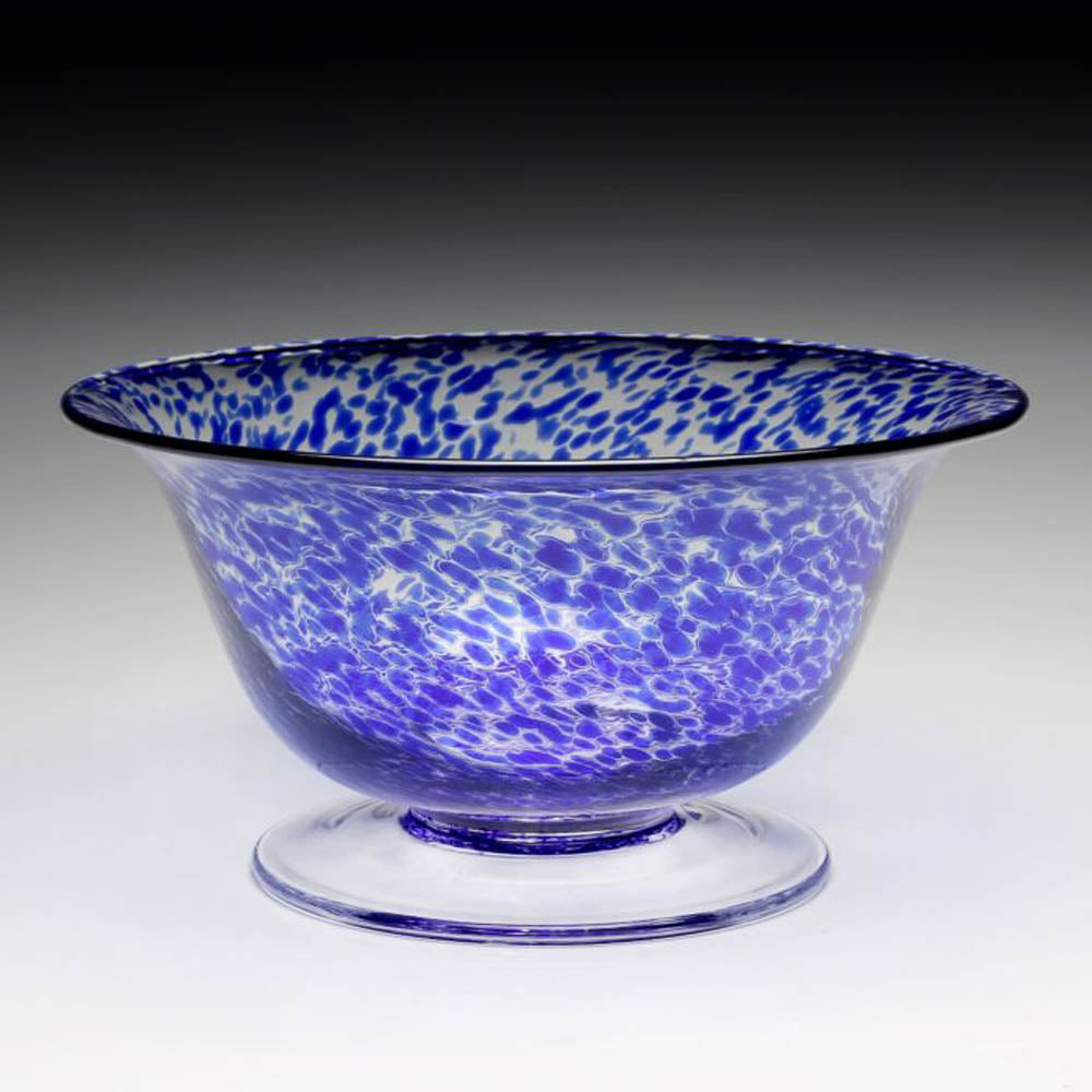 Vanessa Bowl Sicilian Blue (12"/30cm) by William Yeoward Crystal Additional Image - 1