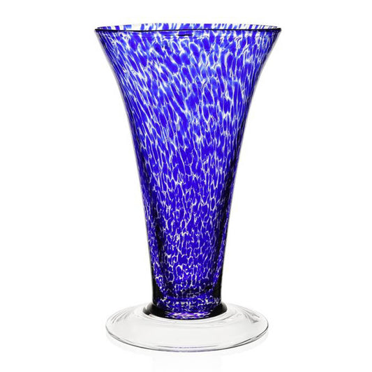 Vanessa Sicilian Blue 11" Vase by William Yeoward Crystal