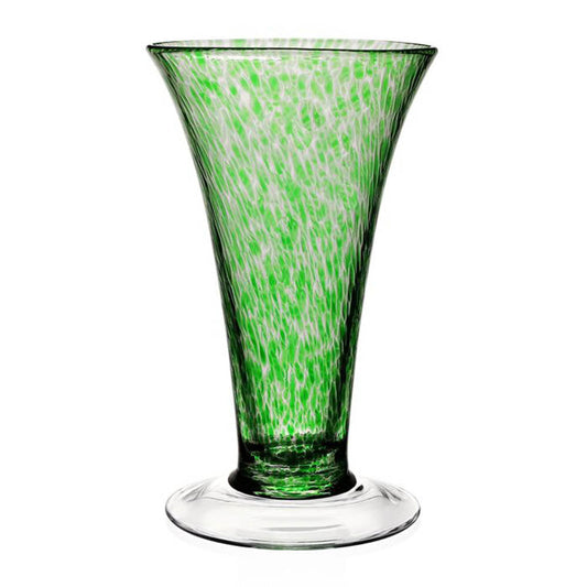 Vanessa Vase Forest Green 11" by William Yeoward Crystal