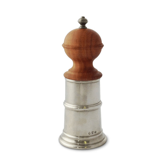 Wood & Pewter Salt Mill by Match Pewter