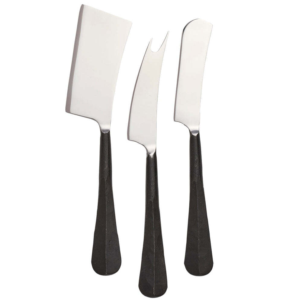 Woodbury Cheese Knife Set - Black by Simon Pearce