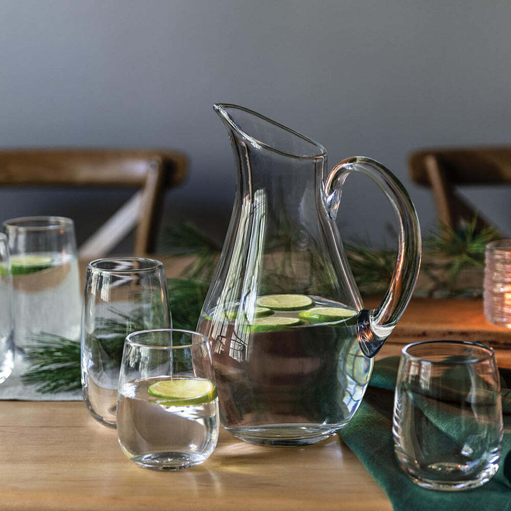 SIMON shops PEARCE Pitcher Hand Blown