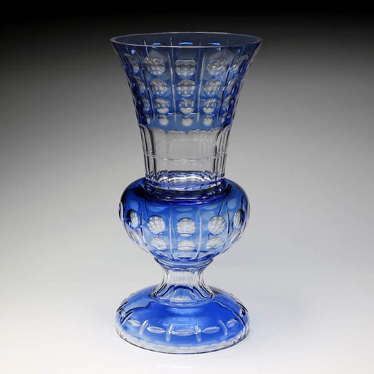 Xenia Light Blue Vase by William Yeoward