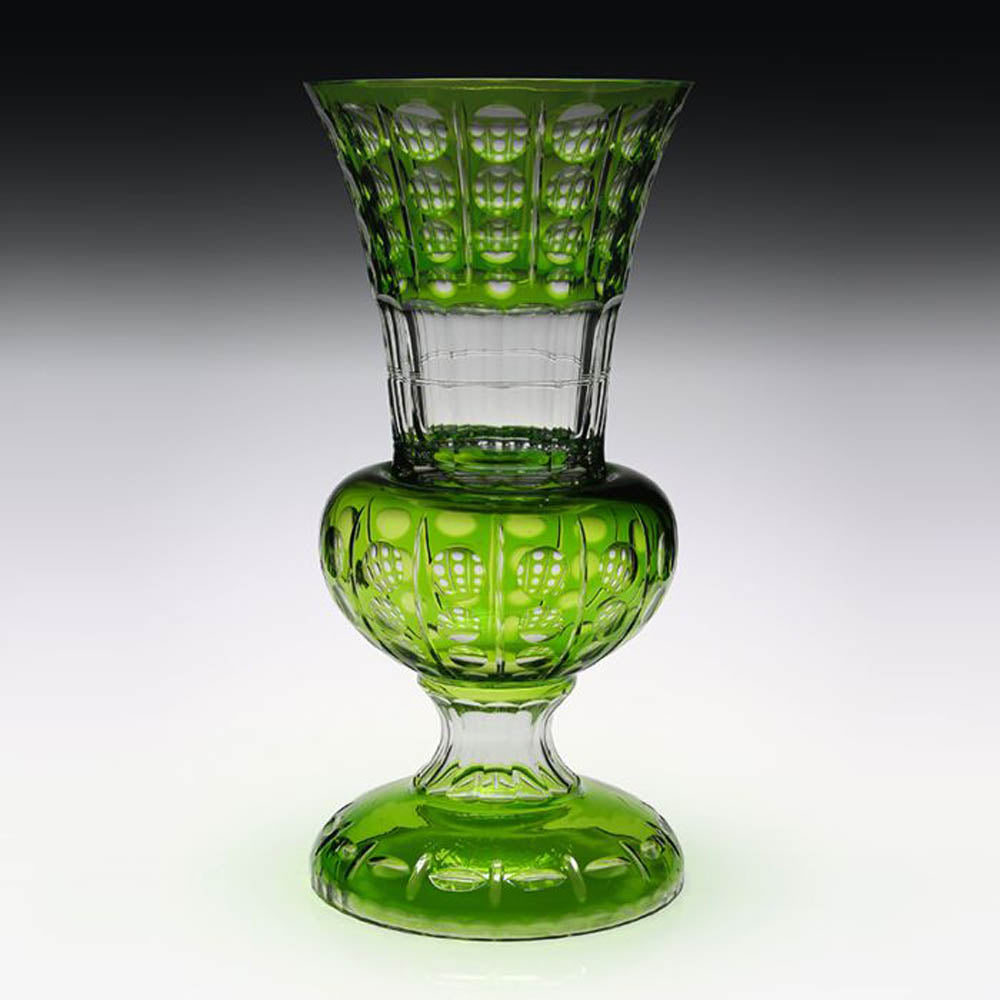 Xenia Vase Light Green 25" / 62.5cm - Limited Edition by William Yeoward