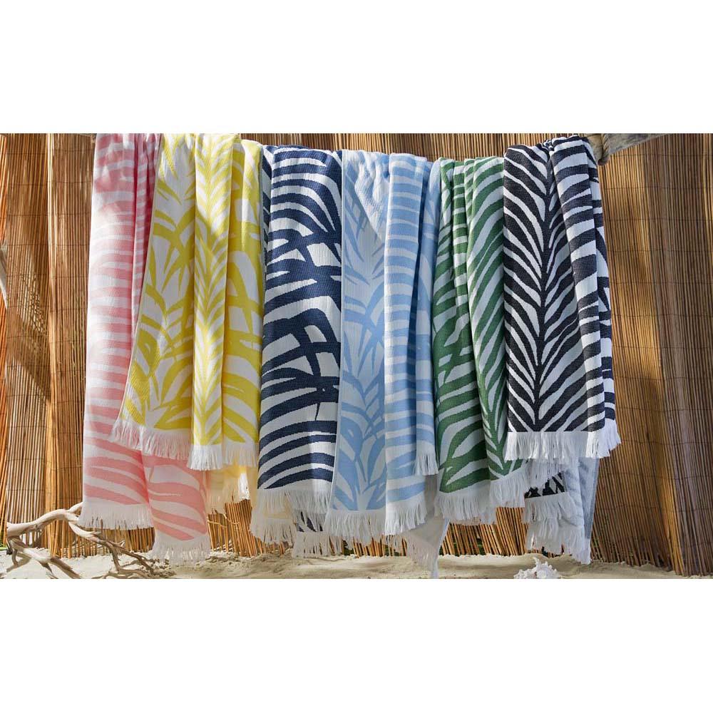 Zebra Palm Beach Towel By Matouk Additional Image 1