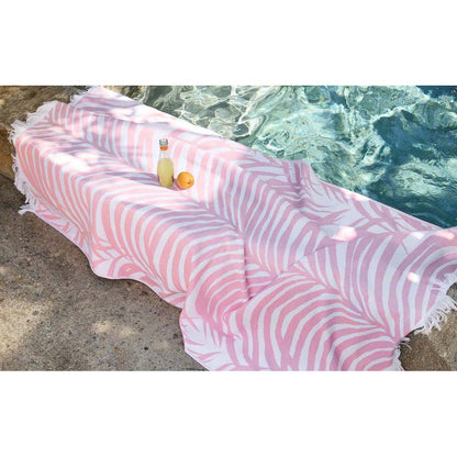 Zebra Palm Beach Towel By Matouk Additional Image 4